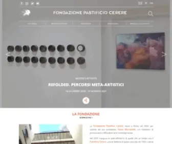 Pastificiocerere.it(Fondazione Pastificio Cerere) Screenshot