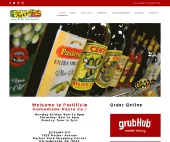 Pastificiophilly.com(Pastificio Deli) Screenshot