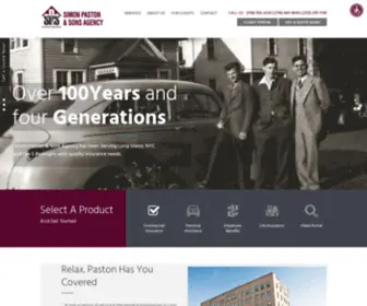 Paston.com(Simon Paston & Sons Agency) Screenshot