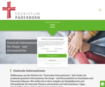 Pastorale-Informationen.de(Webserver der RLS Jakobsmeyer GmbH) Screenshot