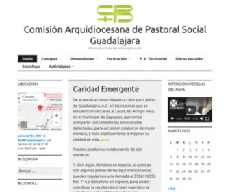 Pastoralsocialgdl.com(Comisión Arquidiocesana de Pastoral Social Guadalajara) Screenshot