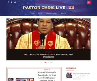 Pastorchrisliveusa.org(Pastor Chris Live USA) Screenshot