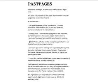 Pastpages.org(PastPages) Screenshot