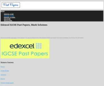 Pastpapersz.com(Edexcel IGCSE Past Papers) Screenshot