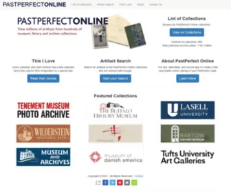 Pastperfect-Online.com(PastPerfect Online) Screenshot