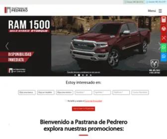 Pastrana-Pedrero.com.mx(Distribuidores FIAT Chrysler) Screenshot