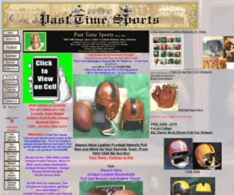 Pasttimesports.biz(Past Time Sports makes leather football helmets) Screenshot