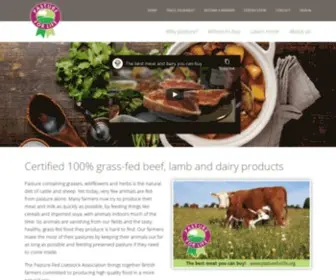 Pastureforlife.org(Certified 100% grass) Screenshot