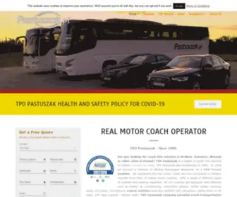 Pastuszak.com(Poland coach company) Screenshot