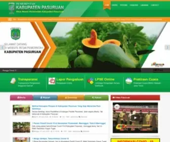 Pasuruankab.go.id(Situs Resmi Pemerintah Kabupaten Pasuruan) Screenshot