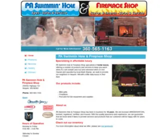 Paswimminhole.com(PA Swimmin Hole & Fireplace Shop sells pool equipment in Sequim) Screenshot