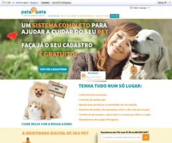 Pataapata.com.br(Identidade digital para seu melhor amigo) Screenshot