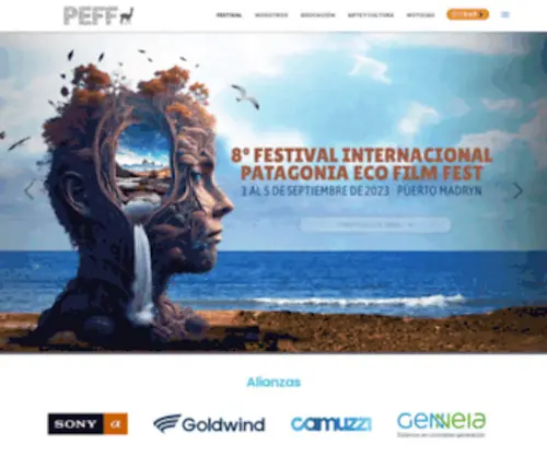 Patagoniaecofilmfest.com(Festival Internacional de Cine Ambiental de la Patagonia) Screenshot