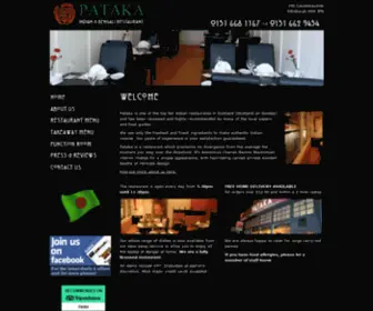 Patakarestaurant.co.uk(Pataka Indian & Bengali Restaurant in Edinburgh) Screenshot