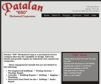 Patalan650.com(Patalan "650" Mechanical Corporation) Screenshot