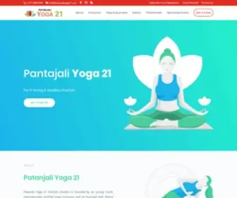 Patanjaliyoga21.com(Patanjali Yoga 21) Screenshot