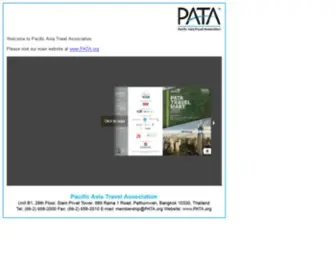 Pataprodigy.org(Pacific Asia Travel Association) Screenshot