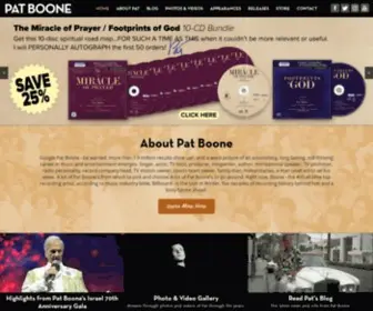Patboone.com(PAT BOONE // 50TH ANNIVERSARY) Screenshot