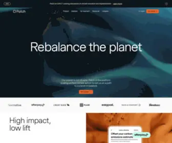 Patch.io(The platform scaling unified climate action) Screenshot