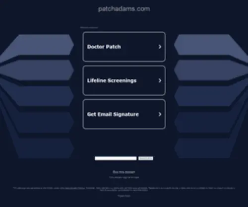 Patchadams.com(Patchadams) Screenshot