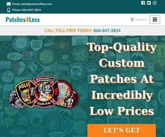 Patches4Less.com(Custom Patches) Screenshot