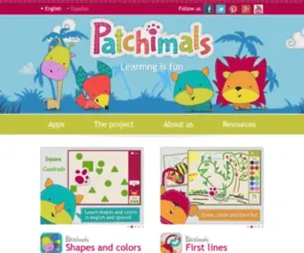 Patchimals.com(Educational Apps and worksheets for children) Screenshot