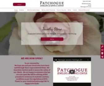 Patchoguejewelers.com(Patchogue Jewelers & Service Center) Screenshot