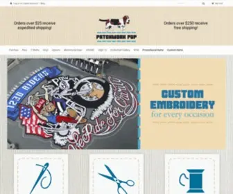 Patchworkpup.com(Patches, Custom Embroidered Shirts, Custom Embroidered Clothing) Screenshot