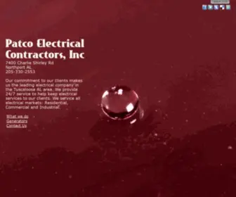 Patcoec.com(Patco Electrical Contractors) Screenshot