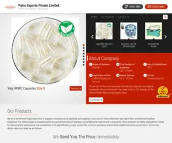 Patcoexports.in(Patco Exports Private Limited) Screenshot