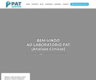 Pat.com.br(PAT Laboratório) Screenshot