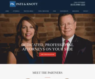 Pateandknottlawfirm.com(Pate & Knott) Screenshot