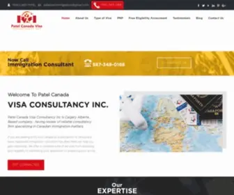 Patelcanadavisa.com(Patel Canada Visa Consultancy) Screenshot