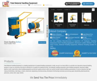 Patelequipmentindia.com(Patel Material Handling Equipment) Screenshot