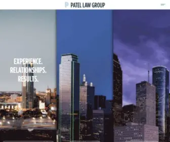 Patellegal.com(Patel Law Group) Screenshot