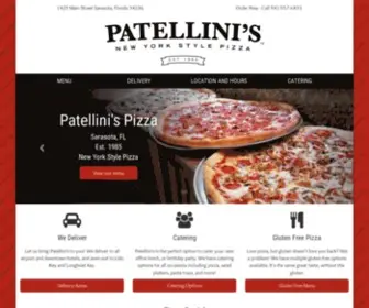 Patellinis.com(New York Style Pizza) Screenshot