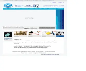 Patelsairtemp.com(Patel Airtemp (India) Limited) Screenshot