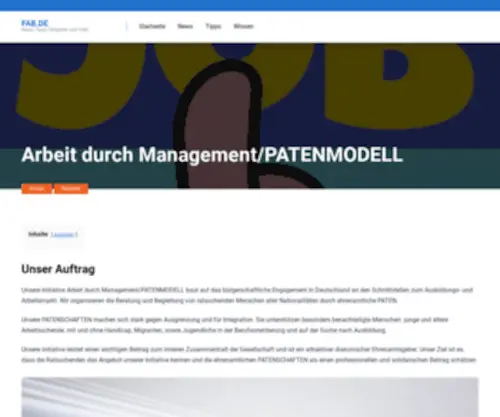 Patenmodell.de(Arbeit durch ManagementFAB.de) Screenshot