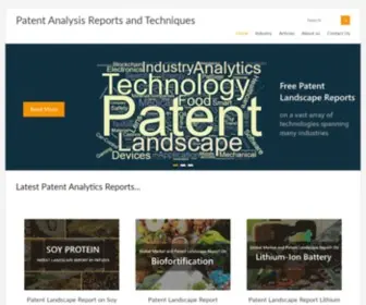 Patentanalysis.org(Patent Analysis Reports and Techniques) Screenshot