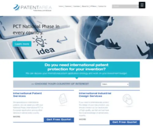 Patentarea.com(Patent Applications) Screenshot