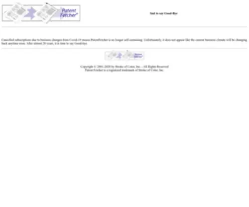 Patentfetcher.com(Patent Fetcher) Screenshot