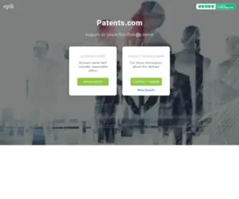 Patents.com(Make an Offer if you want to buy this domain. Your purchase) Screenshot