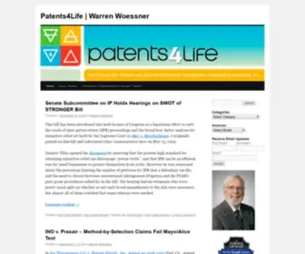 Patents4Life.com(Biotechnology Patent Law Blog) Screenshot