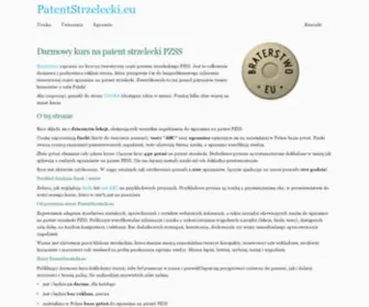 Patentstrzelecki.eu(Darmowy kurs na patent strzelecki z pytaniami) Screenshot