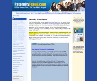 Paternityfraud.com(Paternity Fraud exposed by Paternity Testing) Screenshot