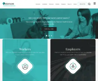 Paterson-Healthcare.co.uk(Recruitment Agency in Abingdon) Screenshot