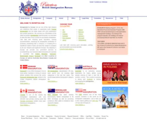 Paterton.com(Europe Immigration) Screenshot