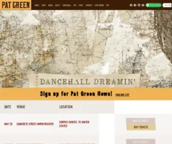 Patgreen.com(Pat Green) Screenshot