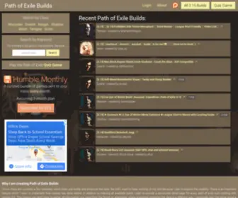 Path-OF-Exile-Builds.com(Path of Exile Builds) Screenshot
