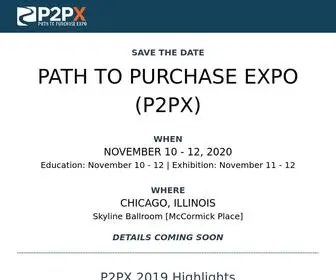 Path2Purchaseexpo.com(Path to Purchase Expo 2020) Screenshot